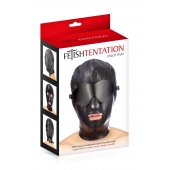 Маска-шлем с отверстием для рта и съемными шорами - Fetish Tentation - купить с доставкой в Калининграде