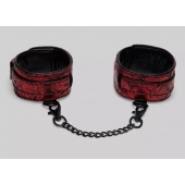 Красно-черные оковы Reversible Faux Leather Ankle Cuffs - Fifty Shades of Grey - купить с доставкой в Калининграде