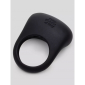 Черное эрекционное виброкольцо Sensation Rechargeable Vibrating Love Ring - Fifty Shades of Grey - в Калининграде купить с доставкой