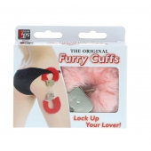 Металлические наручники с розовой меховой опушкой METAL HANDCUFF WITH PLUSH PINK - Dream Toys - купить с доставкой в Калининграде