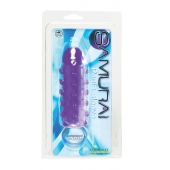 Закрытая фиолетовая насадка с пупырышками SAMURAI PENIS SLEEVE PURPLE - 14,5 см. - NMC - в Калининграде купить с доставкой