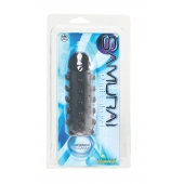 Дымчатая стимулирующая насадка с закрытой головкой SAMURAI PENIS SLEEVE BLACK - 14,5 см. - NMC - в Калининграде купить с доставкой