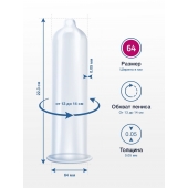 Презервативы MY.SIZE размер 64 - 3 шт. - My.Size - купить с доставкой в Калининграде