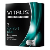 Контурные презервативы VITALIS PREMIUM comfort plus - 3 шт. - Vitalis - купить с доставкой в Калининграде