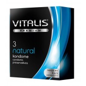 Классические презервативы VITALIS PREMIUM natural - 3 шт. - Vitalis - купить с доставкой в Калининграде