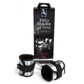 Серо-черные наручники Totally His - Fifty Shades of Grey - купить с доставкой в Калининграде
