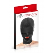 Сплошная маска на голову с прорезью для рта - Fetish Tentation - купить с доставкой в Калининграде