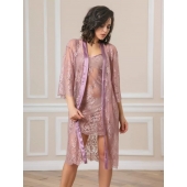 Соблазнительный кружевной пеньюар с поясом - Felisse купить с доставкой