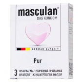 Супертонкие презервативы Masculan Pur - 3 шт. - Masculan - купить с доставкой в Калининграде