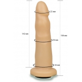 Телесная насадка Harness - 15,8 см. - LOVETOY (А-Полимер) - купить с доставкой в Калининграде
