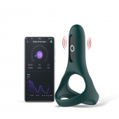 Изумрудное виброкольцо Magic Motion Rise с подхватом мошонки - Magic Motion - в Калининграде купить с доставкой