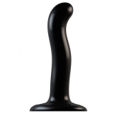 Черный фаллоимитатор-насадка Strap-On-Me P G spot Dildo size S - 16,4 см. - Strap-on-me - купить с доставкой в Калининграде