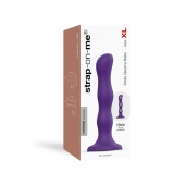 Фиолетовая насадка Strap-On-Me Dildo Geisha Balls size XL - Strap-on-me - купить с доставкой в Калининграде