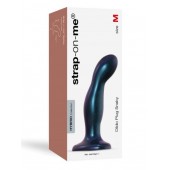 Темно-синяя насадка Strap-On-Me Dildo Plug Snaky size M - Strap-on-me - купить с доставкой в Калининграде