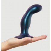 Темно-синяя насадка Strap-On-Me Dildo Plug Snaky size M - Strap-on-me - купить с доставкой в Калининграде