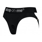Черные трусики для насадок Heroine Lingerie Harness - size S - Strap-on-me - купить с доставкой в Калининграде