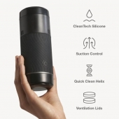 Черный мастурбатор с контролем всасывания Arcwave Pow Stroker - Arcwave - в Калининграде купить с доставкой