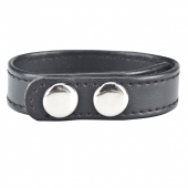 Кольцо на пенис SNAP COCK RING из искусственной кожи на клепках - BlueLine - в Калининграде купить с доставкой