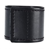 Хомут-утяжка для мошонки из искусственной кожи на липучке VELCRO BALL STRETCHER- 4 см. - BlueLine - в Калининграде купить с доставкой