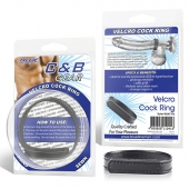 Кольцо на пенис из искусственной кожи на липучке VELCRO COCK RING - 5 см. - BlueLine - в Калининграде купить с доставкой