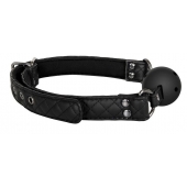 Черный кляп-шарик BALL GAG DIAMOND - Dream Toys - купить с доставкой в Калининграде