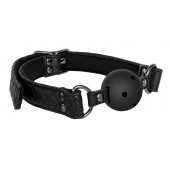 Черный кляп-шарик BALL GAG DIAMOND - Dream Toys - купить с доставкой в Калининграде