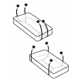 Фиксаторы для кровати WRAPAROUND MATTRESS RESTRAIN - Pipedream - купить с доставкой в Калининграде