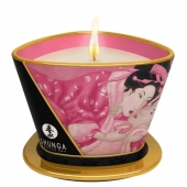 Массажная свеча Rose Petals с ароматом розы - 170 мл. - Shunga - купить с доставкой в Калининграде