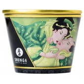 Массажная свеча Exotic Green Tea с ароматом зелёного чая - 170 мл. - Shunga - купить с доставкой в Калининграде
