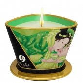 Массажная свеча Exotic Green Tea с ароматом зелёного чая - 170 мл. - Shunga - купить с доставкой в Калининграде