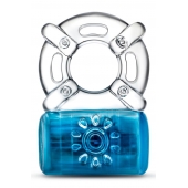 Синее эрекционное виброкольцо Pleaser Rechargeable C-Ring - Blush Novelties - в Калининграде купить с доставкой