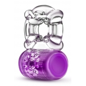 Фиолетовое эрекционное виброкольцо Pleaser Rechargeable C-Ring - Blush Novelties - в Калининграде купить с доставкой