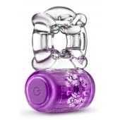 Фиолетовое эрекционное виброкольцо One Night Stand Vibrating C-Ring - Blush Novelties - в Калининграде купить с доставкой