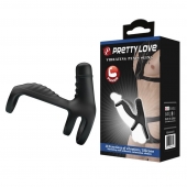 Черная вибронасадка на пенис Vibrating Penis Sling - Baile - в Калининграде купить с доставкой