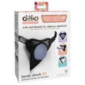 Черные трусики для страпона Body Dock SE на регулируемых ремнях - Pipedream - купить с доставкой в Калининграде