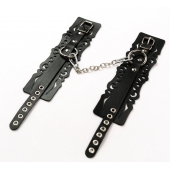 Узорчатые кожаные оковы с регулируемыми ремешками - Crazy Handmade - купить с доставкой в Калининграде