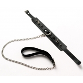 Черный ошейник с шипами и поводком - Crazy Handmade - купить с доставкой в Калининграде