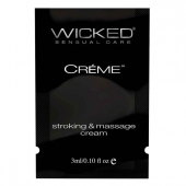 Крем для массажа и мастурбации Wicked Stroking and Massage Creme - 3 мл. - Wicked - купить с доставкой в Калининграде