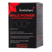 Капсулы для мужчин Erotichard male power с пантогематогеном - 20 капсул (0,370 гр.) - Erotic Hard - купить с доставкой в Калининграде