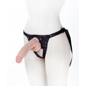 Реалистичный фаллос на поясе Harness - 20,5 см. - LOVETOY (А-Полимер) - купить с доставкой в Калининграде