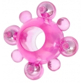 Эрекционное кольцо c бусинками - Toyfa Basic - в Калининграде купить с доставкой