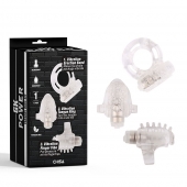 Набор из 3 прозрачных эрекционных колец с вибрацией Teasers Ring Kit - Chisa - в Калининграде купить с доставкой