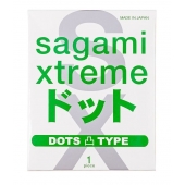 Презерватив Sagami Xtreme Type-E с точками - 1 шт. - Sagami - купить с доставкой в Калининграде