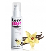 Съедобное согревающее массажное масло Love Me Tender Vanilla с ароматом ванили - 100 мл. - Love to Love - купить с доставкой в Калининграде
