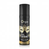 Съедобный гель Dual Vibe Pina Colada с эффектом вибрации и вкусом коктейля пина колада - 15 мл. - ORGIE - купить с доставкой в Калининграде