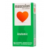 Презервативы анатомической формы Masculan Anatomic - 10 шт. - Masculan - купить с доставкой в Калининграде