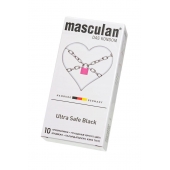 Ультрапрочные презервативы Masculan Ultra Safe Black - 10 шт. - Masculan - купить с доставкой в Калининграде
