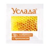 Гель-лубрикант «Услада с прополисом» - 3 гр. - Биоритм - купить с доставкой в Калининграде