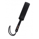 Черный кожаный пэддл - 37 см. - Pecado - купить с доставкой в Калининграде