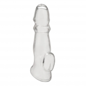 Прозрачная насадка для пениса Girthy Penis Enhancing Sleeve Extension - 17,1 см. - BlueLine - в Калининграде купить с доставкой